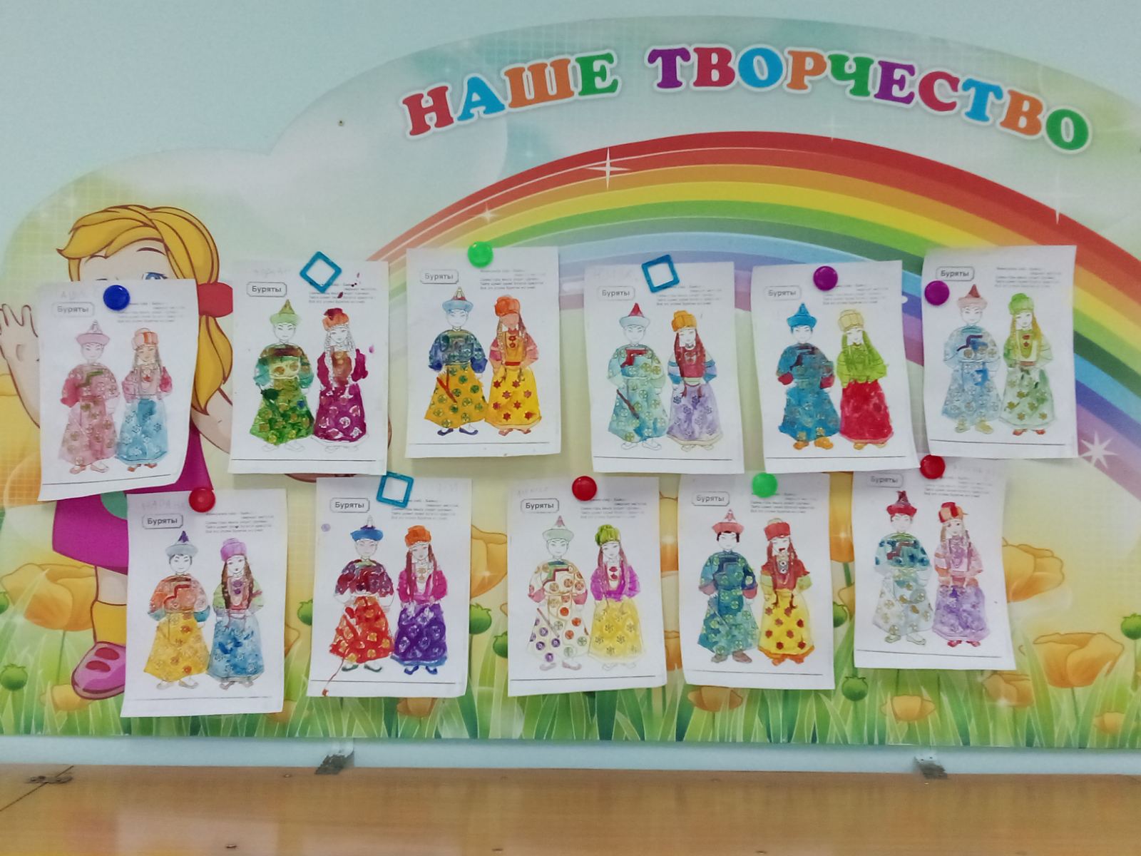Рисование:&amp;quot;Раскрашивание бурятских костюмов&amp;quot;.