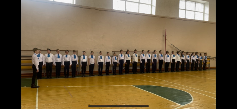 Конкурс смотра строя и песни.